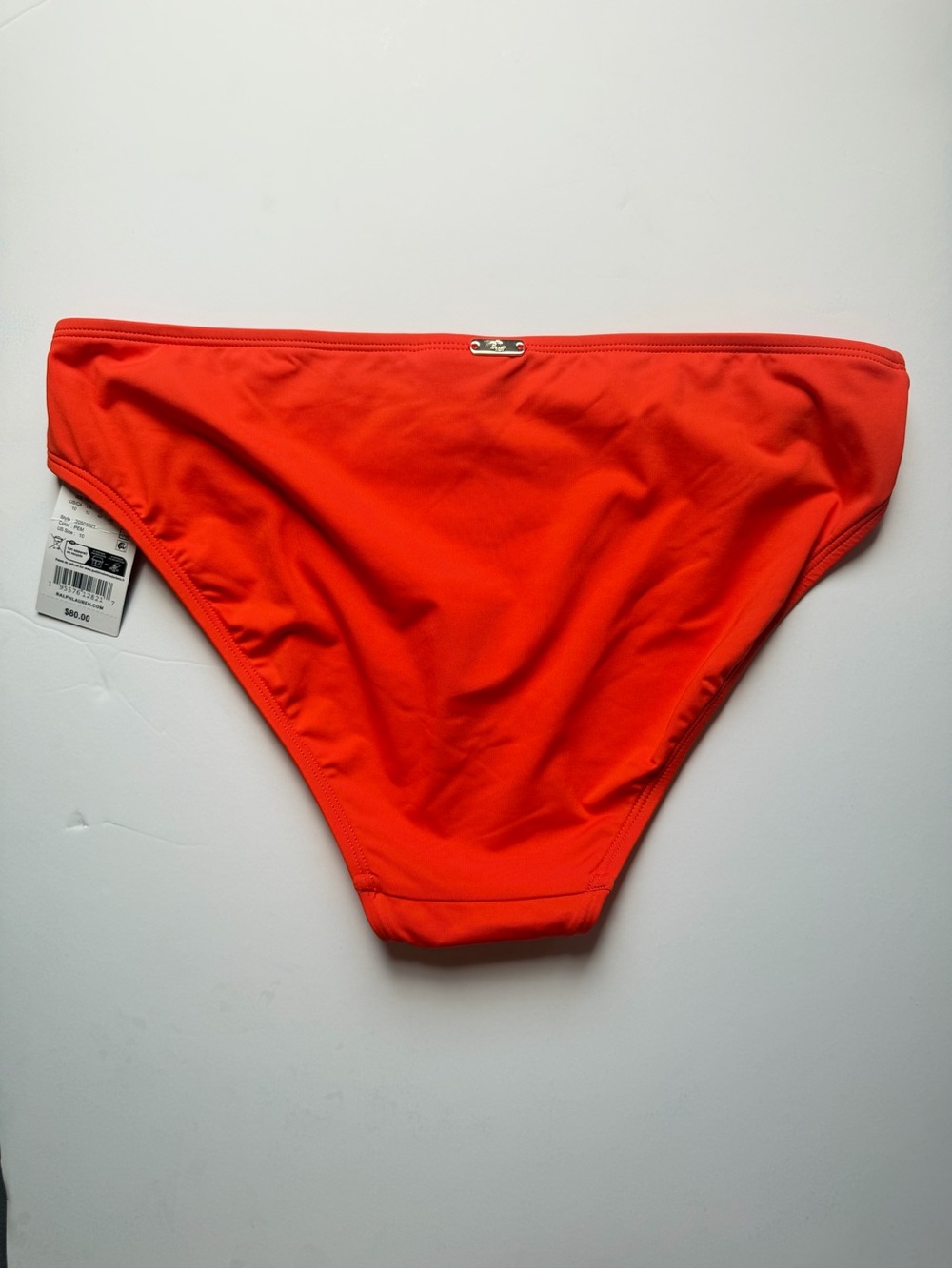 Lauren Ralph Lauren Women’s Shirred Bikini Top with Bottom Size 10 - Picture 7 of 7
